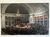 Washington DC Congress House of Representatives c. 1850 Meyer hand color print
