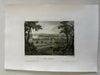 New Harmony Indiana Wabash river Utopian society c. 1850 Meyer hand color print
