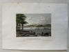 St. Charles Missouri on Mississippi river view c.1850 Meyer hand color print