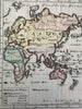 World Thematic map clothing of peoples nudity c.1810-20’s rare hand color map