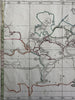 World Thematic seas oceans oceanography map c.1810-20’s rare hand color map