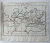 World Thematic seas oceans oceanography map c.1810-20’s rare hand color map