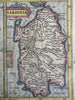 Corsica Sardinia Italy Italia c.1605-20 Mercator minor rare hand color map