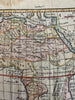 African continent  1750 Vaugondy engraved hand colored miniature map