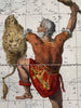Celestial star constellations Orion 1808 hand color engraved sky heavens print
