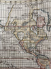World map 1783 huge Sea of West Mer de l’Ouest early discoveries strange polar