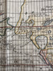 World map 1783 huge Sea of West Mer de l’Ouest early discoveries strange polar