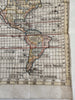 World map 1783 huge Sea of West Mer de l’Ouest early discoveries strange polar