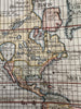 World map 1783 huge Sea of West Mer de l’Ouest early discoveries strange polar