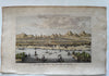 Canton China harbor scene 1759 engraved hand colored prospect birds-eye view