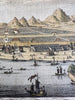 Canton China harbor scene 1759 engraved hand colored prospect birds-eye view