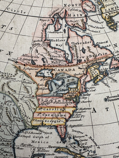 North America pre-statehood Quivira Unknown c.1760s Vaugondy Rollos engraved map