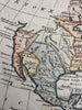 North America pre-statehood Quivira Unknown c.1760s Vaugondy Rollos engraved map