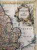 England & Wales c. 1760-70 Jefferys? decorative hand color map