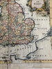 England & Wales c. 1760-70 Jefferys? decorative hand color map