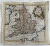 England & Wales c. 1760-70 Jefferys? decorative hand color map