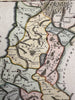 Canaan ancient Palestine Abraham Israel 1815 American engraved hand colored map