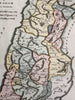 Canaan ancient Palestine Abraham Israel 1815 American engraved hand colored map