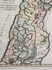 Canaan ancient Palestine Abraham Israel 1815 American engraved hand colored map