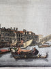 Venice Italy Rialto bridge 1759 engraved hand colored prospect birds-eye view
