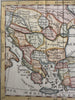 Turkey in Europe Balkan’s Black Sea 1744 Faure engraved hand color miniature map