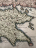 Greece Hellas Graecia Propria 1747 Cellarius antique hand colored map