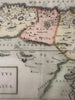 Ancient Egypt Nile river Libya  1747 Cellarius antique hand colored map
