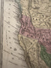 huge Texas as a Republic in North America 1839 antique hand colored map