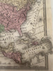 huge Texas as a Republic in North America 1839 antique hand colored map