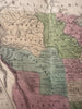Texas as a Republic in territorial United States 1839 antique hand colored map