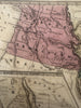 Texas as a Republic in territorial United States 1839 antique hand colored map