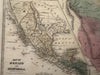 Texas as a Republic in territorial United States 1839 antique hand colored map