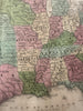 Texas as a Republic in territorial United States 1839 antique hand colored map