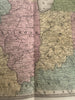 Western states Indian Territory Iowa United States 1839 antique hand colored map