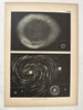 Celestial 4 color print lot 1888 comets galaxies clusters star constellations