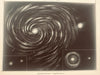 Celestial 4 color print lot 1888 comets galaxies clusters star constellations