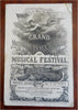 Grand National Peace Jubilee 1869 Music Festival advertising souvenir book
