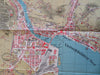 Lucerne Switzerland Tourist Sightseeing City Plan 1911 Luzern pocket map