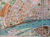 Cologne am Rhine German Empire 1902 pocket travel city plan & street index