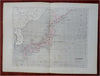 Japan Tokyo Kyoto Honshu Hokkaido Kyushu Shikoku 1855 Dufour engraved map