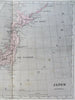 Japan Tokyo Kyoto Honshu Hokkaido Kyushu Shikoku 1855 Dufour engraved map