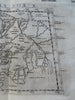 Mughal Empire India Ganges & Indus Rivers 1599 Ruscelli Rosaccio Ptolemy map
