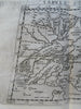 Mughal Empire India Ganges & Indus Rivers 1599 Ruscelli Rosaccio Ptolemy map