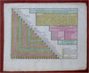 Netherlands Travel Distances & Cost Urban Centers c. 1740 de Leth engraved print