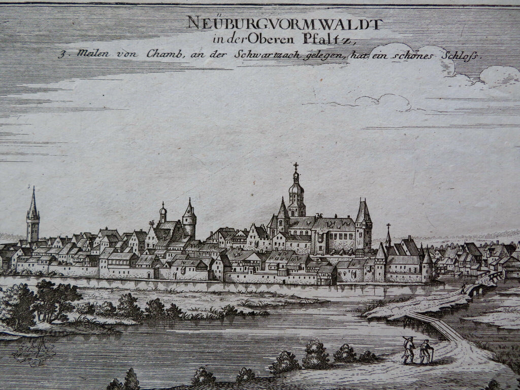 Neunburg vorm Wald Bavaria Germany Holy Roman Empire c. 1700 Bodenehr city view