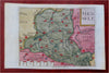 Hainaut Belgium France Mons Ath Beaumont c. 1655 Ortleius miniature map