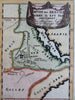 East Africa Abyssinia Red Sea Ethiopia Somalia Nile River 1719 Mallet map