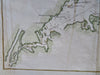 Long Island Sound New York 1841 Blunt coastal nautical map hand colored