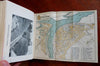 Russian Empire Volga River 1909 rare tourist Russia travel guide w/12 fldg. maps