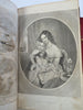 Home Magazine American Women's Periodical 1856 leather book 15 plates 1 year